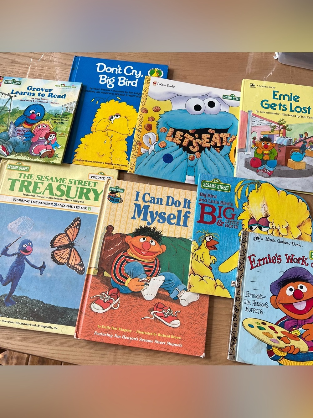 Sesame Street Books Lot of 8 Vintage Jim Henson Muppet Books
